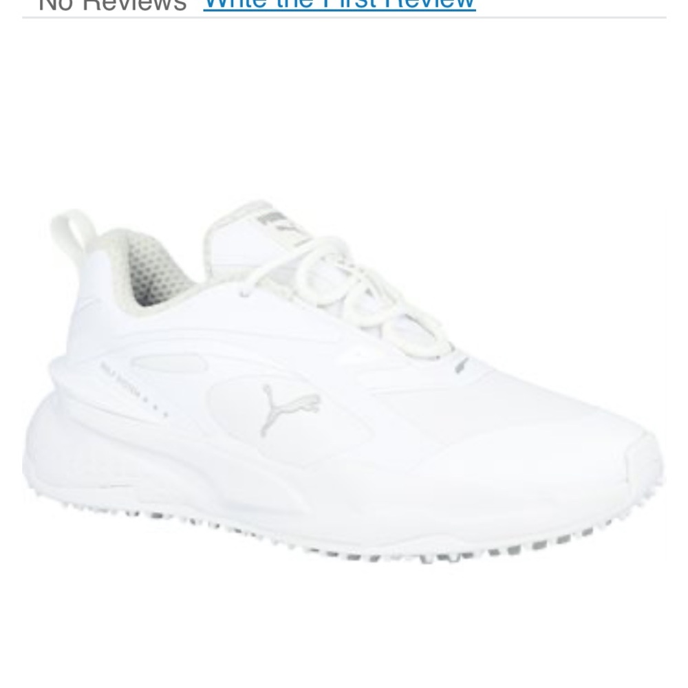 New white womens lace up spikeless golf shoes sz 9.5